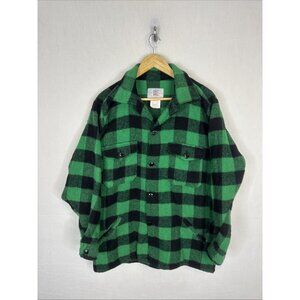 Big Bill Men L Buffalo Plaid Wool Blend Cruiser Jacket Green Black Canada